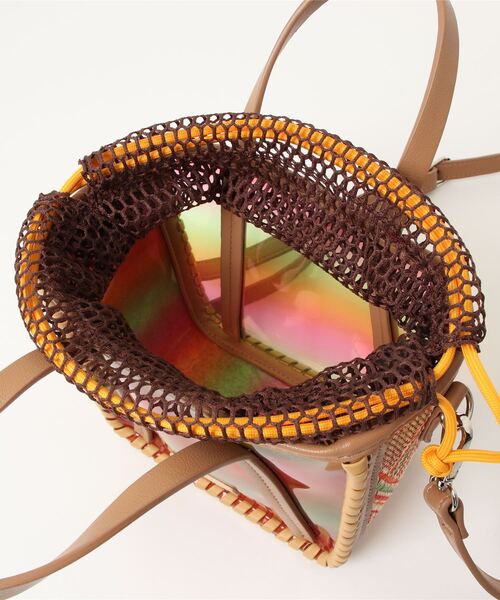 PROTCOL(プロトコル)の「【PROTCOL】2Way PVCミニトート(トートバッグ・レディース・ベージュ/ブルー/グリーン・FREE)」の7枚目の写真