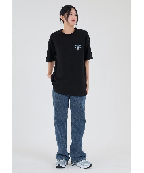 ACOVER(オコボ)の「『ACOVER/オコボ』MARSH MALLOW BEAR T-SHIRTS/バックグラフィック アーチベアロゴ 半袖Tシャツ(Tシャツ/カットソー・レディース・ホワイト/ライトブルー/ブラック/イエロー・M)」の13枚目の写真