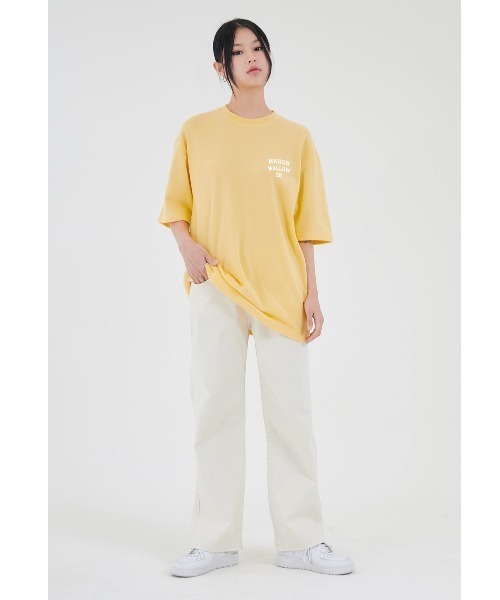 ACOVER(オコボ)の「『ACOVER/オコボ』MARSH MALLOW BEAR T-SHIRTS/バックグラフィック アーチベアロゴ 半袖Tシャツ(Tシャツ/カットソー・レディース・ホワイト/ライトブルー/ブラック/イエロー・M)」の17枚目の写真