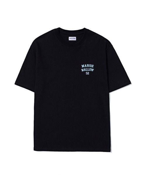 ACOVER(オコボ)の「『ACOVER/オコボ』MARSH MALLOW BEAR T-SHIRTS/バックグラフィック アーチベアロゴ 半袖Tシャツ(Tシャツ/カットソー・レディース・ホワイト/ライトブルー/ブラック/イエロー・M)」の5枚目の写真