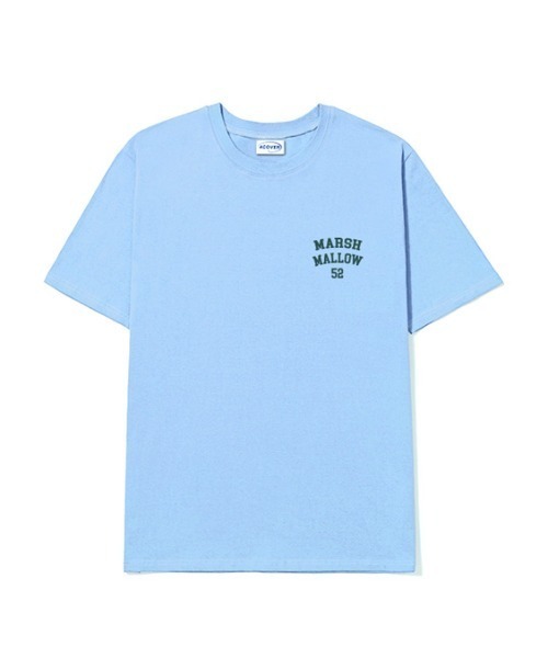ACOVER(オコボ)の「『ACOVER/オコボ』MARSH MALLOW BEAR T-SHIRTS/バックグラフィック アーチベアロゴ 半袖Tシャツ(Tシャツ/カットソー・レディース・ホワイト/ライトブルー/ブラック/イエロー・M)」の7枚目の写真