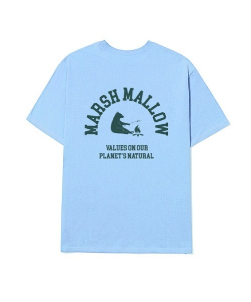 ACOVER(オコボ)の「『ACOVER/オコボ』MARSH MALLOW BEAR T-SHIRTS/バックグラフィック アーチベアロゴ 半袖Tシャツ(Tシャツ/カットソー・レディース・ホワイト/ライトブルー/ブラック/イエロー・M)」の14枚目の写真