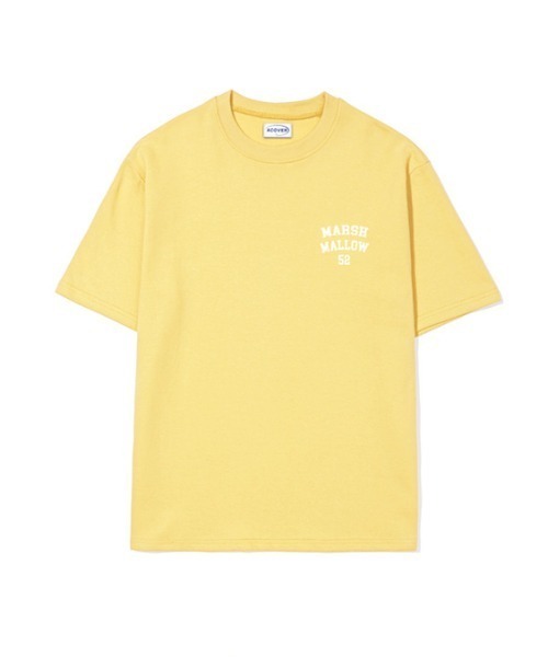 ACOVER(オコボ)の「『ACOVER/オコボ』MARSH MALLOW BEAR T-SHIRTS/バックグラフィック アーチベアロゴ 半袖Tシャツ(Tシャツ/カットソー・レディース・ホワイト/ライトブルー/ブラック/イエロー・M)」の12枚目の写真