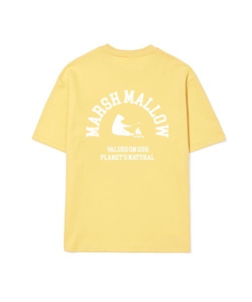 ACOVER(オコボ)の「『ACOVER/オコボ』MARSH MALLOW BEAR T-SHIRTS/バックグラフィック アーチベアロゴ 半袖Tシャツ(Tシャツ/カットソー・レディース・ホワイト/ライトブルー/ブラック/イエロー・M)」の18枚目の写真