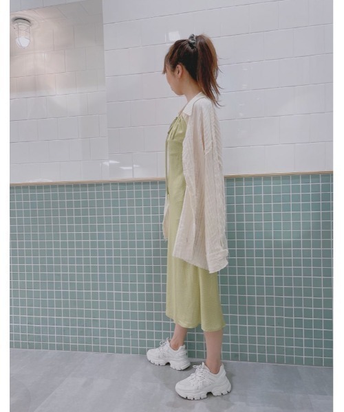 R&E（アールアンドイー）の「厚底ダッドスニーカー（スニーカー・レディース・ホワイト/ベージュ/ブラック/キャメル・LL/S/M/L）」の12枚目の写真