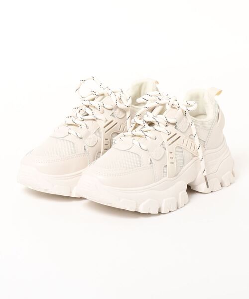 R&E（アールアンドイー）の「厚底ダッドスニーカー（スニーカー・レディース・ホワイト/ベージュ/ブラック/キャメル・LL/S/M/L）」の14枚目の写真