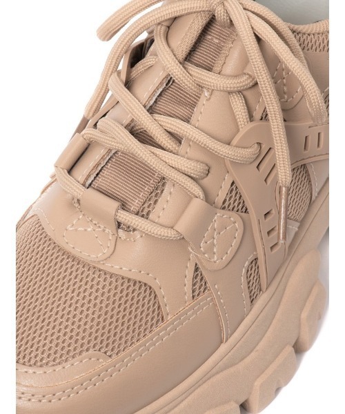 R&E（アールアンドイー）の「厚底ダッドスニーカー（スニーカー・レディース・ホワイト/ベージュ/ブラック/キャメル・LL/S/M/L）」の17枚目の写真