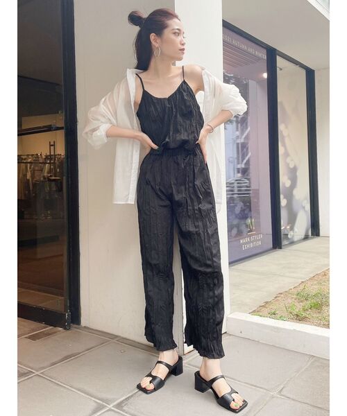 GYDA（ジェイダ）の「シースルーオーバーシャツ（シャツ/ブラウス・レディース・ブラック/ベージュ/オフホワイト・FREE）」の5枚目の写真