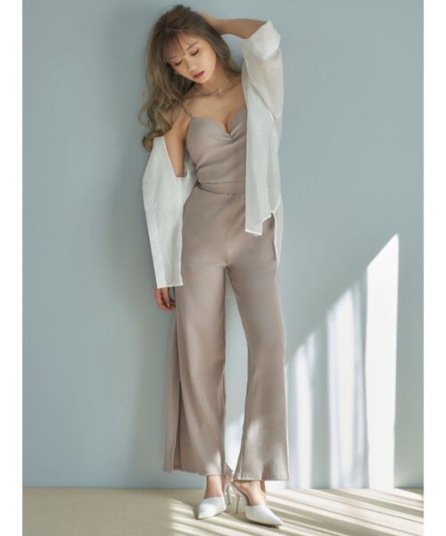 GYDA（ジェイダ）の「シースルーオーバーシャツ（シャツ/ブラウス・レディース・ブラック/ベージュ/オフホワイト・FREE）」の16枚目の写真