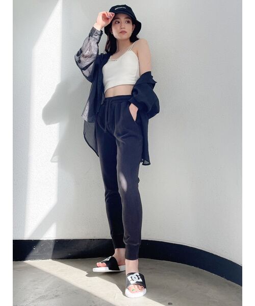 GYDA（ジェイダ）の「シースルーオーバーシャツ（シャツ/ブラウス・レディース・ブラック/ベージュ/オフホワイト・FREE）」の21枚目の写真