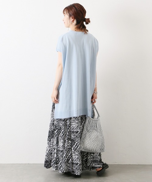 JOURNAL STANDARD(ジャーナルスタンダード)の「ハイツイストコットンノースリーブチュニック◆(ニット/セーター・レディース・ブラック/グレー/サックスブルー・FREE)」の5枚目の写真