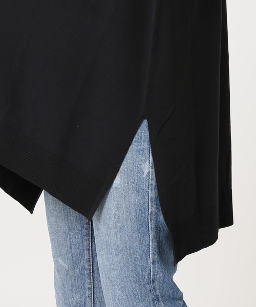 JOURNAL STANDARD(ジャーナルスタンダード)の「ハイツイストコットンノースリーブチュニック◆(ニット/セーター・レディース・ブラック/グレー/サックスブルー・FREE)」の6枚目の写真