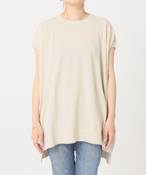 JOURNAL STANDARD(ジャーナルスタンダード)の「ハイツイストコットンノースリーブチュニック◆(ニット/セーター・レディース・ブラック/グレー/サックスブルー・FREE)」の17枚目の写真