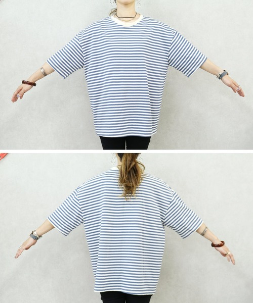 reca（レカ）の「ボーダー半袖Ｔシャツ（Tシャツ/カットソー・レディース・ブルー/ブラック/ブラウン系その他/ピンク系その他/ピンク系その他2・FREE）」の13枚目の写真