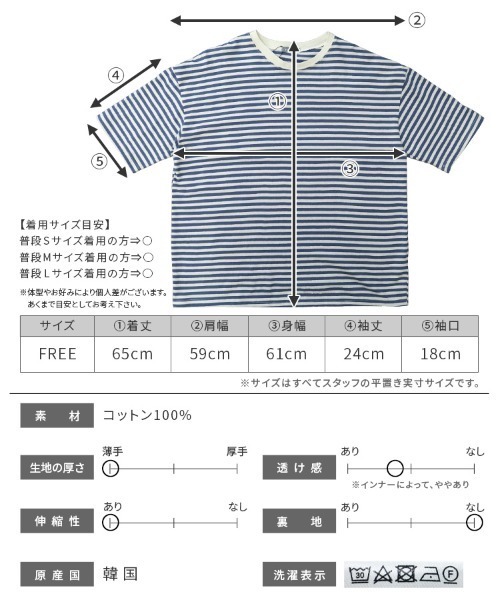 reca（レカ）の「ボーダー半袖Ｔシャツ（Tシャツ/カットソー・レディース・ブルー/ブラック/ブラウン系その他/ピンク系その他/ピンク系その他2・FREE）」の15枚目の写真