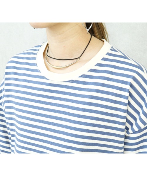 reca（レカ）の「ボーダー半袖Ｔシャツ（Tシャツ/カットソー・レディース・ブルー/ブラック/ブラウン系その他/ピンク系その他/ピンク系その他2・FREE）」の19枚目の写真