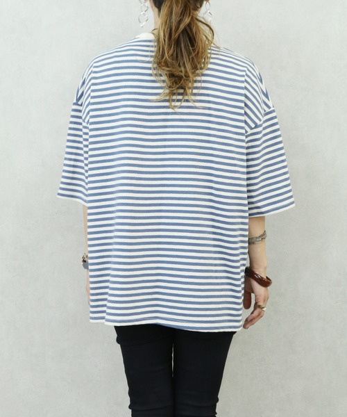 reca（レカ）の「ボーダー半袖Ｔシャツ（Tシャツ/カットソー・レディース・ブルー/ブラック/ブラウン系その他/ピンク系その他/ピンク系その他2・FREE）」の14枚目の写真