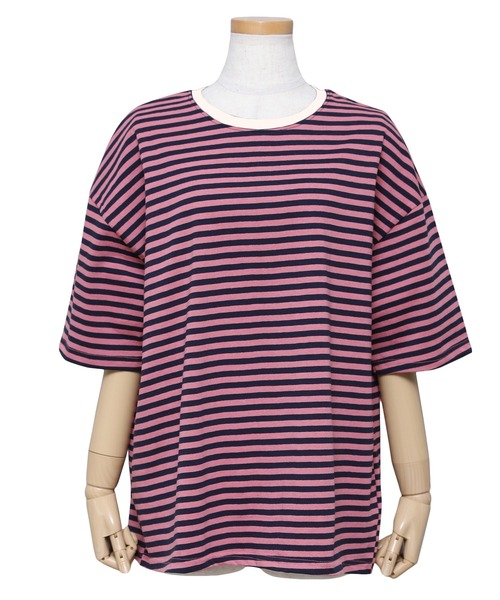 reca（レカ）の「ボーダー半袖Ｔシャツ（Tシャツ/カットソー・レディース・ブルー/ブラック/ブラウン系その他/ピンク系その他/ピンク系その他2・FREE）」の21枚目の写真