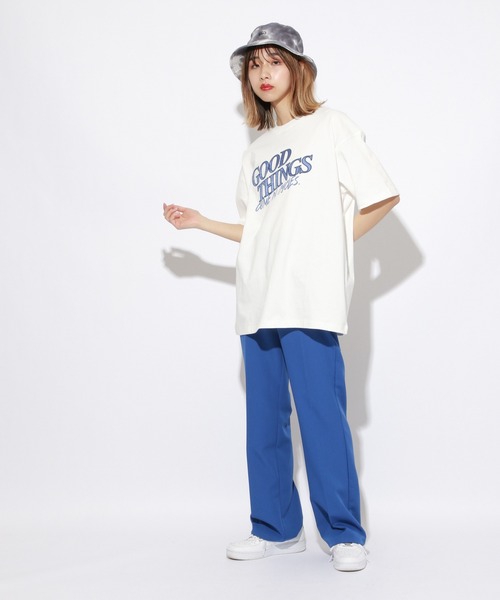 PBLIM（ページボーイリム）の「【PAGEBOYLIM】サテンロゴT（Tシャツ/カットソー・レディース・オフホワイト/グリーン・MEDIUM/LARGE）」の17枚目の写真