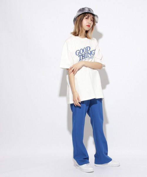 PBLIM（ページボーイリム）の「【PAGEBOYLIM】サテンロゴT（Tシャツ/カットソー・レディース・オフホワイト/グリーン・MEDIUM/LARGE）」の22枚目の写真