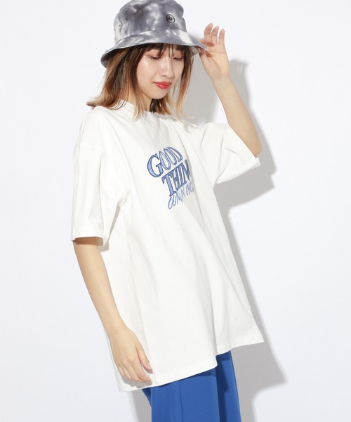 PBLIM（ページボーイリム）の「【PAGEBOYLIM】サテンロゴT（Tシャツ/カットソー・レディース・オフホワイト/グリーン・MEDIUM/LARGE）」の13枚目の写真