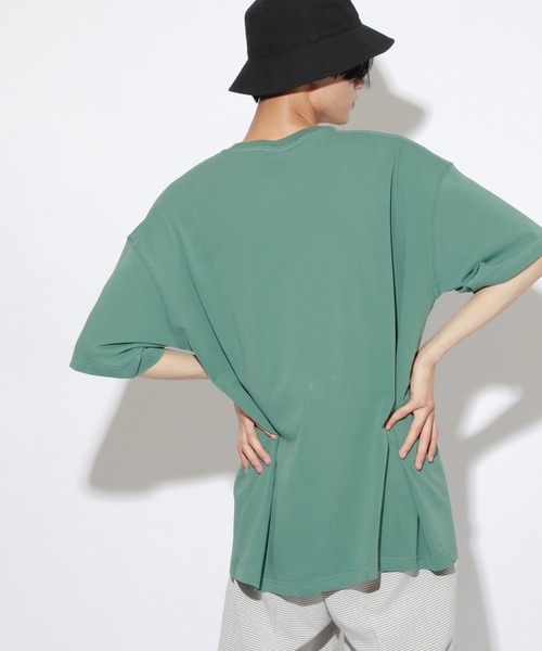 PBLIM（ページボーイリム）の「【PAGEBOYLIM】サテンロゴT（Tシャツ/カットソー・レディース・オフホワイト/グリーン・MEDIUM/LARGE）」の14枚目の写真