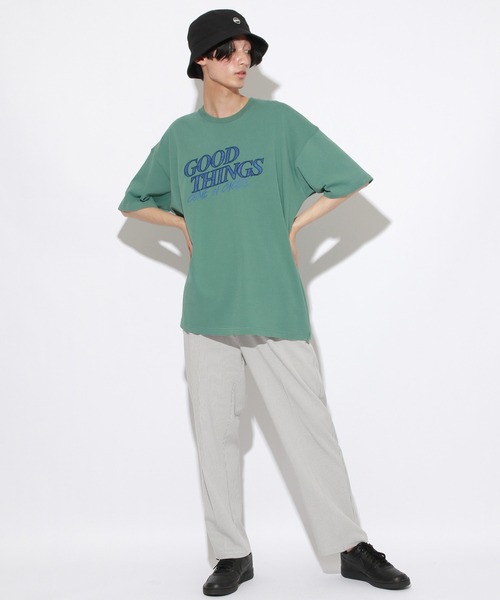 PBLIM（ページボーイリム）の「【PAGEBOYLIM】サテンロゴT（Tシャツ/カットソー・レディース・オフホワイト/グリーン・MEDIUM/LARGE）」の19枚目の写真