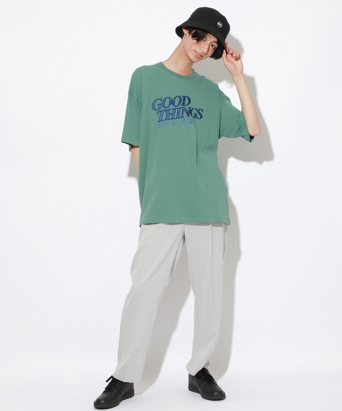 PBLIM（ページボーイリム）の「【PAGEBOYLIM】サテンロゴT（Tシャツ/カットソー・レディース・オフホワイト/グリーン・MEDIUM/LARGE）」の10枚目の写真