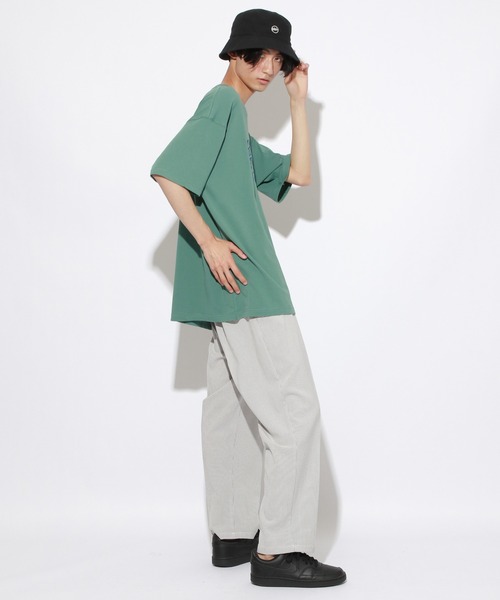 PBLIM（ページボーイリム）の「【PAGEBOYLIM】サテンロゴT（Tシャツ/カットソー・レディース・オフホワイト/グリーン・MEDIUM/LARGE）」の15枚目の写真