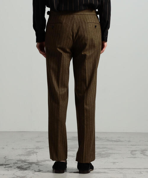 セール】ウールフランネル サイドアジャスタートラウザーズ FOX