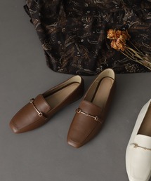 SENSE OF PLACE by URBAN RESEARCH | スクエアトウフェイクレザービットローファー(ローファー)