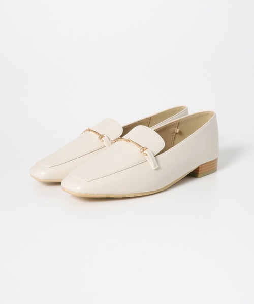 SENSE OF PLACE by URBAN RESEARCH（センスオブプレイスバイアーバンリサーチ）の「スクエアトウフェイクレザービットローファー（ローファー・レディース・ブラック/アイボリー/ブラウン/カーキ・MEDIUM/SMALL/LARGE）」の22枚目の写真