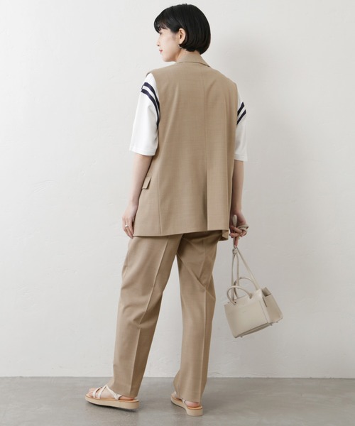 JOURNAL STANDARD（ジャーナルスタンダード）の「TW2タックスラックスパンツ◆（スラックス・レディース・ブラック/ベージュ・36/38）」の11枚目の写真