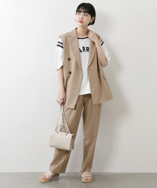 JOURNAL STANDARD（ジャーナルスタンダード）の「TW2タックスラックスパンツ◆（スラックス・レディース・ブラック/ベージュ・36/38）」の17枚目の写真