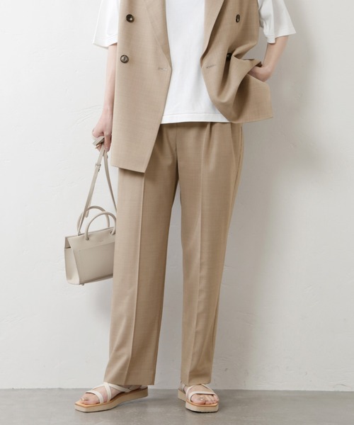 JOURNAL STANDARD（ジャーナルスタンダード）の「TW2タックスラックスパンツ◆（スラックス・レディース・ブラック/ベージュ・36/38）」の6枚目の写真