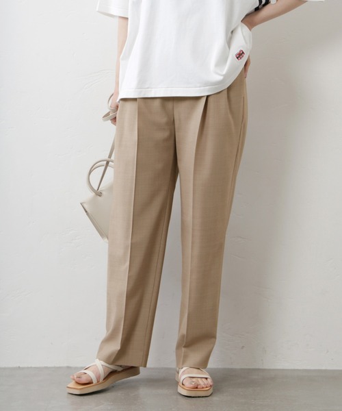 JOURNAL STANDARD（ジャーナルスタンダード）の「TW2タックスラックスパンツ◆（スラックス・レディース・ブラック/ベージュ・36/38）」の21枚目の写真