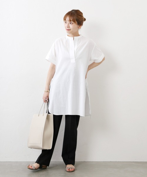 JOURNAL STANDARD（ジャーナルスタンダード）の「TW2タックスラックスパンツ◆（スラックス・レディース・ブラック/ベージュ・36/38）」の8枚目の写真