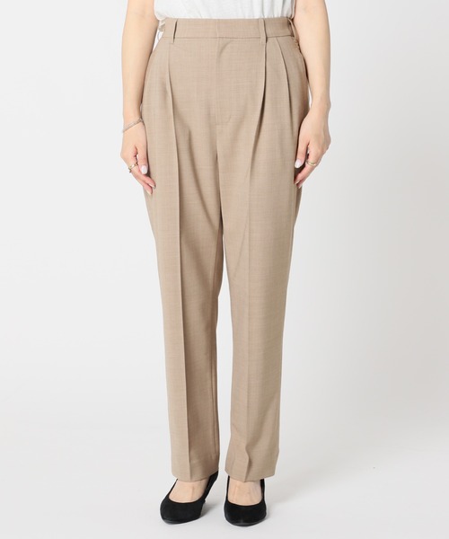 JOURNAL STANDARD（ジャーナルスタンダード）の「TW2タックスラックスパンツ◆（スラックス・レディース・ブラック/ベージュ・36/38）」の5枚目の写真