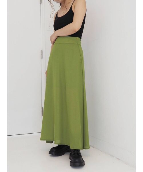 EVRIS（エヴリス）の「バックスリットロングスカート（スカート・レディース・グリーン/その他1/パープル・FREE）」の14枚目の写真
