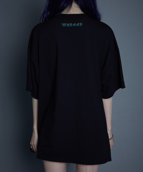 Whinny（ホワイニー）の「Whinny/みつごちゃん（Tシャツ/カットソー・レディース・ブラック/ブルー・FREE）」の3枚目の写真