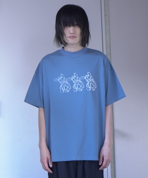 Whinny（ホワイニー）の「Whinny/みつごちゃん（Tシャツ/カットソー・レディース・ブラック/ブルー・FREE）」の21枚目の写真