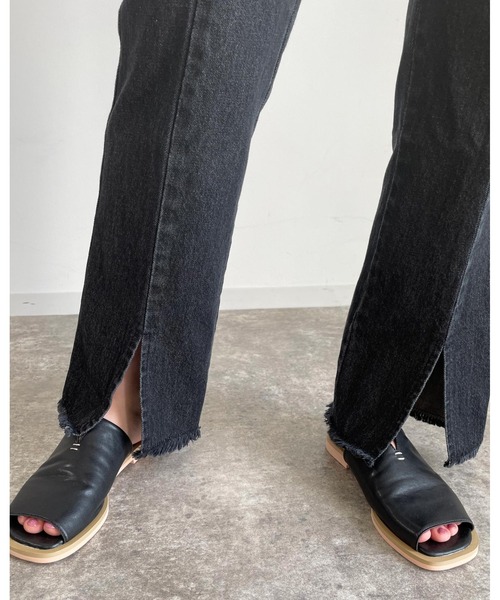 MLI'A（エムリア）の「センタースリットデニムパンツ（デニムパンツ・レディース・ブラック/インディゴブルー/ブルー系その他・FREE）」の13枚目の写真