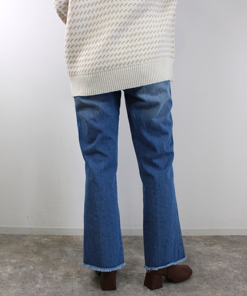 MLI'A（エムリア）の「センタースリットデニムパンツ（デニムパンツ・レディース・ブラック/インディゴブルー/ブルー系その他・FREE）」の8枚目の写真