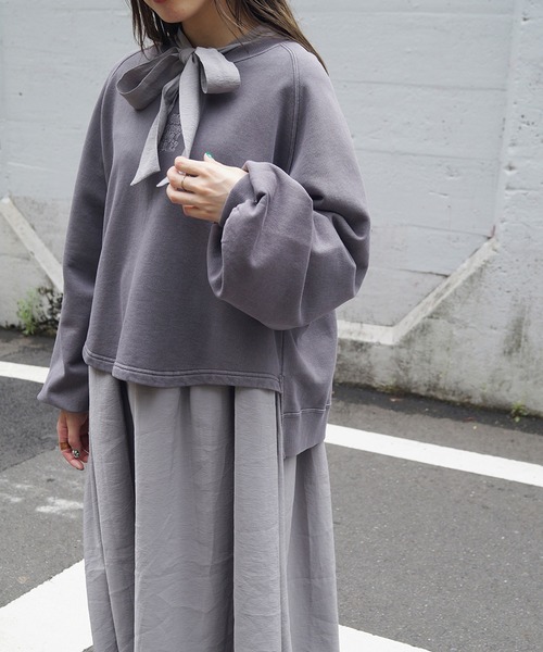 179/WG(イチナナキュウダブルジー)の「前後2WAYフリルワンピース(ワンピース・レディース・ブラック/グレー/グリーン・MEDIUM)」の12枚目の写真