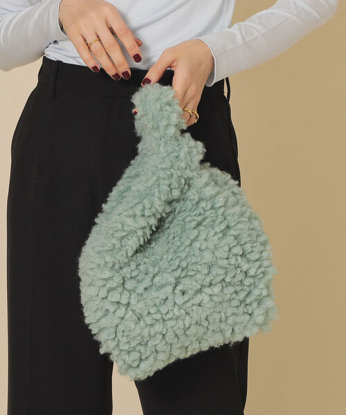 Ray BEAMS(レイビームス)の「Ray BEAMS / カラー ボア バッグ(トートバッグ・レディース・イエロー/ミント/ラベンダー・ONE SIZE)」の5枚目の写真