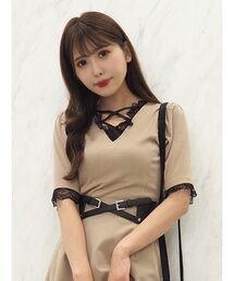 EATME | 2WAYスクエアネックリブTOP(Tシャツ/カットソー)