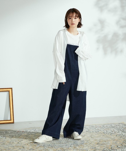 ONIGIRI（オニギリ）の「デニム　サロペット（サロペット/オーバーオール・レディース・ネイビー・MEDIUM/LARGE）」の20枚目の写真