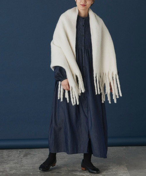 Libra Cue(リブラ キュー)の「キルティングデニムワンピース(ワンピース・レディース・ネイビー・FREE)」の11枚目の写真