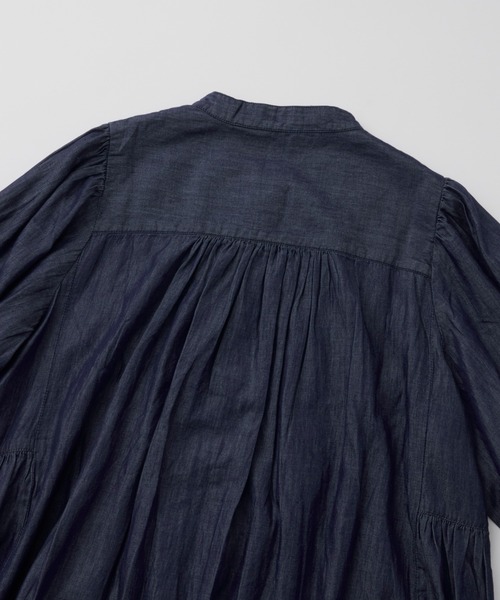 Libra Cue(リブラ キュー)の「キルティングデニムワンピース(ワンピース・レディース・ネイビー・FREE)」の5枚目の写真