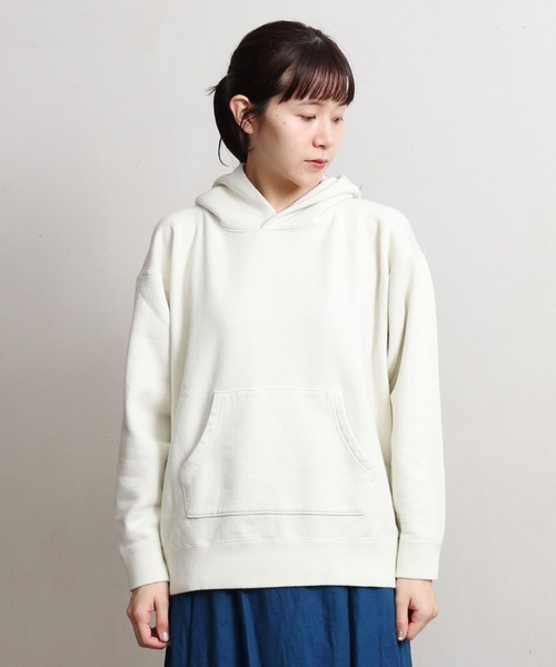 note et silence （ノートエシロンス）の「◇et sort.コールドダイ裏毛パーカー（スウェット・レディース・オレンジ/アイボリー/ミント・FREE）」の21枚目の写真